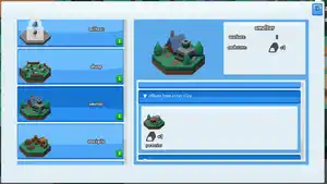 The encyclopedia popup open to the smelter page. There is one foldout visible on the right details panel, showing that adjacent mines will provide 1 bonus stone production.