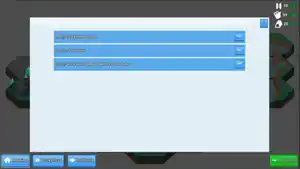 A screenshot showing a popup with a list of coordinates, with names by each house and an indication of how many can fit in each. There's also an arrow to the right of each house's display.