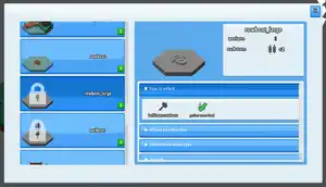 The encyclopedia popup open to the large rowboat page. There is three foldouts visible on the right details panel, and one is expanded to show that to unlock this building the player needs to build more rowboats and gather more food (the latter is checked off).